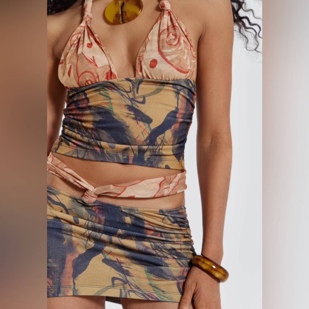 Jaded London Ammos top & skirt set